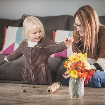 HowenDay Jute Twine String - Eco-Friendly & Durable 328 Feet