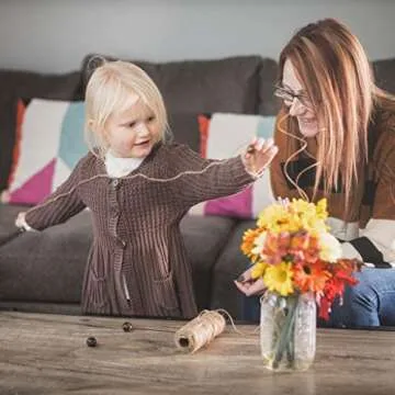 HowenDay Jute Twine String - Eco-Friendly & Durable 328 Feet