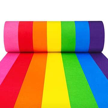 Craftzilla Colored Masking Tape – 7 Roll Multi Pack – 210 Feet x 1 Inch of Colorful Craft Tape f...