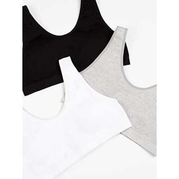 Fruit of the Loom Girls' Seamless Stretch Sports Bra - Comfort & Style