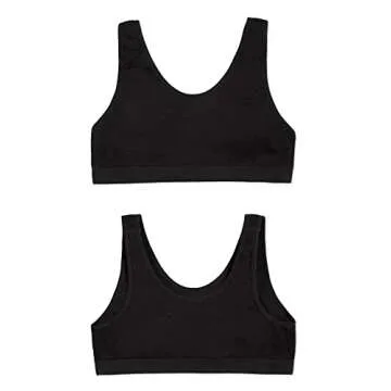 Fruit of the Loom Girls' Seamless Stretch Sports Bra