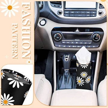 8 Pack Car Tissue Holder Bulk Cylinder Round Boxes Flower Style