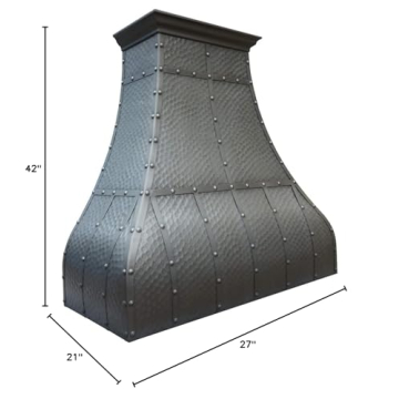 SINDA Copper Range Hood - High CFM, Unique Design