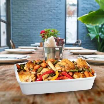 HIC Rectangular Baking Dish for Lasagna and Roasting