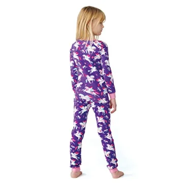 Hatley Girls Long Sleeve Unicorn Pajamas - Organic Cotton