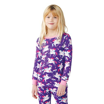 Hatley Girls Long Sleeve Unicorn Pajamas - Organic Cotton