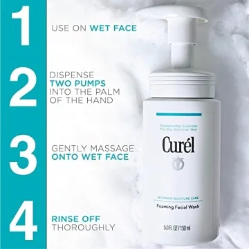 Curel Foaming Daily Face Wash for Sensitive Skin Care
