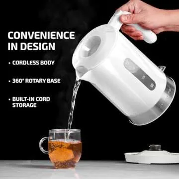 OVENTE Electric Kettle Fast Boiling BPA Free 1.8L