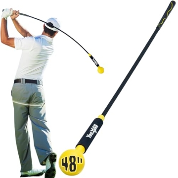 Yes4All 48 Inches Golf Swing Trainer Aid for Flexibility, Rhythm, and Strength Training