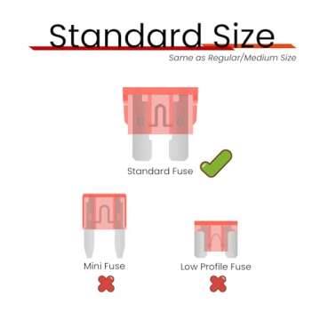 25Pcs 40 Amp Standard Car Fuses for Automotive Use