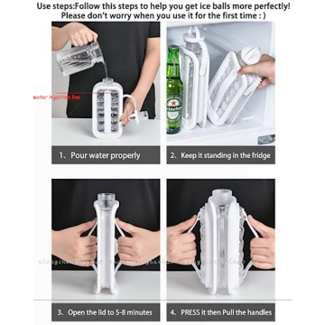 Portable Ice Maker - LittleStar 2 in 1 Ice Cube Tray