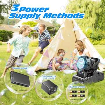 Reenovan Bubble Machine - 20000 Bubbles/Minute for Parties