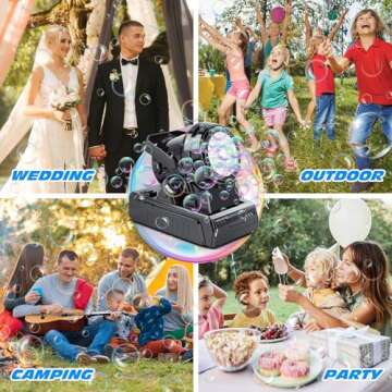 Reenovan Bubble Machine - 20000 Bubbles/Minute for Parties