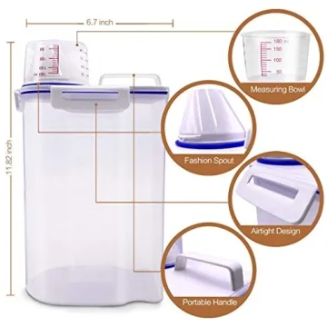 Airtight TIOVERY Dog Food Storage Container for Pet Owners