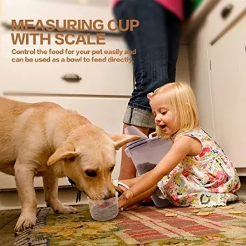 Airtight TIOVERY Dog Food Storage Container for Pet Owners