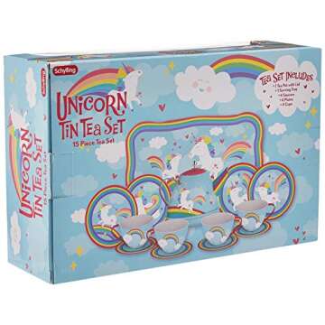 Schylling Schylling Unicorn Tin Tea set