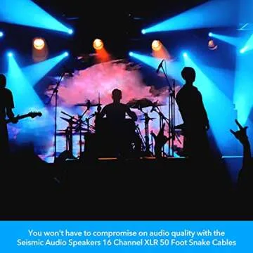 Seismic Audio - 16 Channel XLR SNAKE CABLE 50' long - 16 XLR sends and 4 XLR returns - Color Coded, Numerically well labeled - Heavy Duty 50 feet long