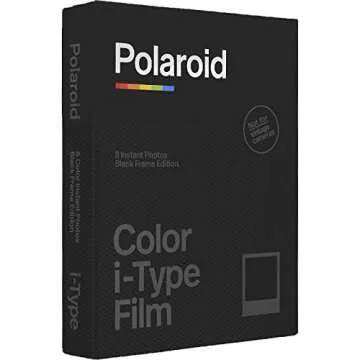 Impossible/Polaroid Color Glossy Instant Film Black Frame Edition for Polaroid I-Type OneStep2 Camera - 2-Pack