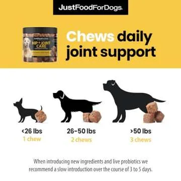 JustFoodForDogs Hip + Joint Mobility Chews for Dogs
