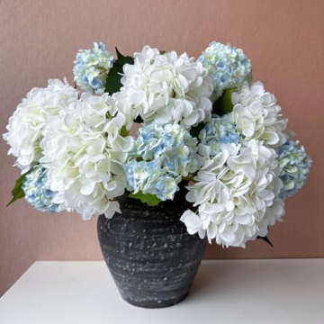 Lifelike YalzoneMet Snowball Viburnum Faux Flowers