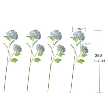 Lifelike YalzoneMet Snowball Viburnum Faux Flowers