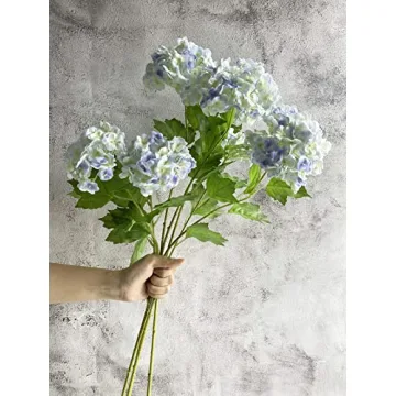 Lifelike YalzoneMet Snowball Viburnum Faux Flowers