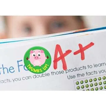 Sweetzer & Orange Teacher Reward Stickers – 1008 in 9 Designs, 1-Inch Motivational Sticker for Kids, Potty Training Reward and Teacher Supplies for Classroom