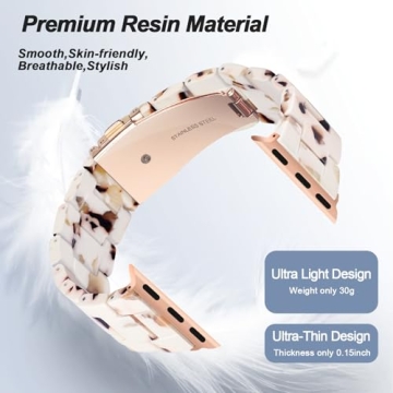 HOPO Elegant Light Resin Apple Watch Replacement Band
