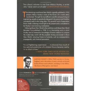 Brave New World and Brave New World Revisited by Aldous Huxley