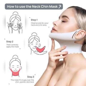 BeMyLady 2024 New V-shaped lifting Chin & Neck Mask,16PCS Double Chin Reducer-neck wrinkle patches double chin mask for tightening -V Shaping Hydrogel Collagen Mask for Women