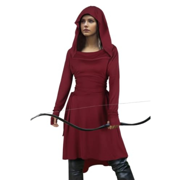 HOMELEX Renaissance Hood Dress for Women Medieval Ren Fair Halloween Robes Costume