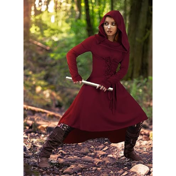 HOMELEX Gothic Renaissance Hood Dress for Women