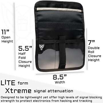 Xtreme Sight Line ~ Xecutive LITE Series Faraday Bag for Phones and Other Small Electronics ~ Data S...