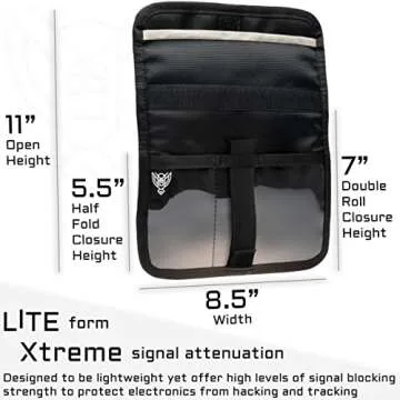 Xtreme Sight Line ~ Xecutive LITE Series Faraday Bag for Phones and Other Small Electronics ~ Data S...