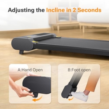 UREVO Incline Walking Pad for Home and Office Fitness