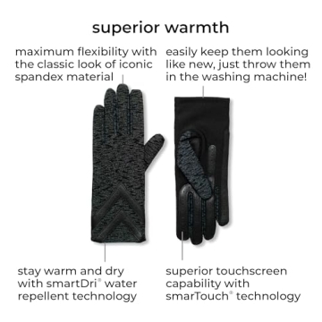 Isotoner Women's Touchscreen Cold Weather Gloves