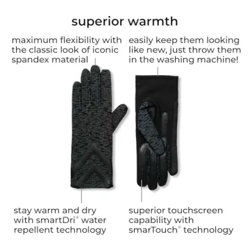 Isotoner Women's Touchscreen Cold Weather Gloves