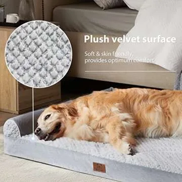 Orthopedic Dog Bed with Waterproof Cover and Comfort Foam