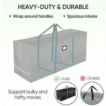 BALEINE 7.5ft Heavy Duty Christmas Tree Storage Bag