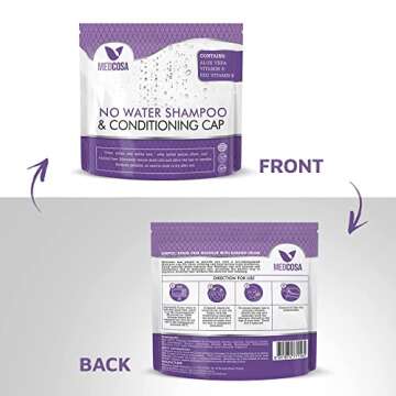 No Rinse Shampoo Caps for Easy Hair Care Convenience