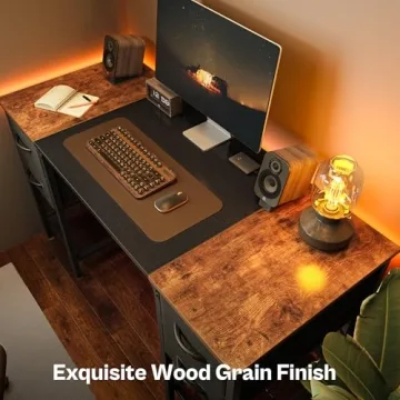 Huuger 47 Inch Computer Desk with Storage Solutions