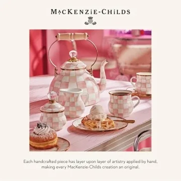 MACKENZIE-CHILDS Enamel Teacup - Whimsical Hot Tea Mug