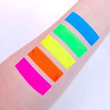 UV Glow Blacklight Face and Body Paint - Neon Colos