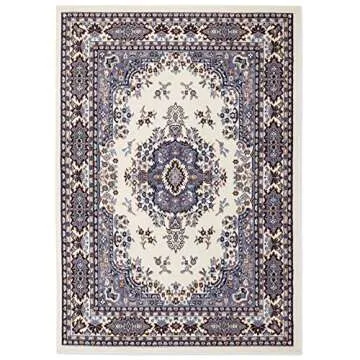 Home Dynamix Premium Sakarya Traditional Medallion Border Area Rug, Porcelain, 5'2"x7'4" Rectangle