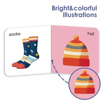 Early Learning: 12 Board Books Set for Kids Toddlers Covering A Wide Range Topics from Nmubers and Alphabets to Toys and Transport, Baby Books, Educational Toy