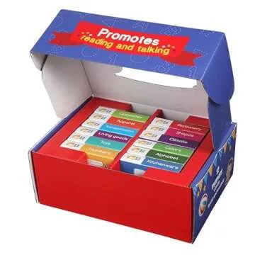 Early Learning: 12 Board Books Set for Kids Toddlers Covering A Wide Range Topics from Nmubers and Alphabets to Toys and Transport, Baby Books, Educational Toy