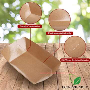 DEAYOU 250 Pack Paper Food Boats for Parties and Events