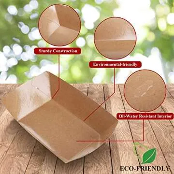 DEAYOU 250 Pack Paper Food Boats for Parties and Events