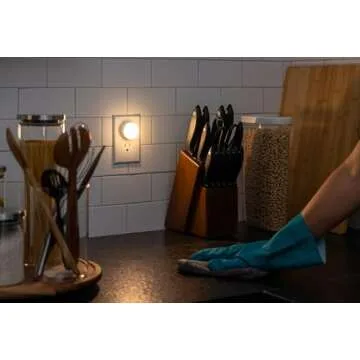 Lights by Night Mini LED Night Light, Plug-In, Dusk to Dawn Sensor, Warm White, Compact, Ambient Lighting, LED Lights for Bedroom, Bathroom, Nursery, Hallway, Kitchen, 55166, 10 Pack