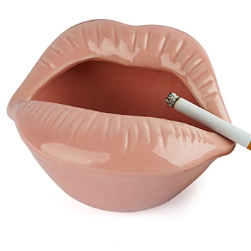 Loghot Ceramic Lips Ashtray for Stylish Home Decor